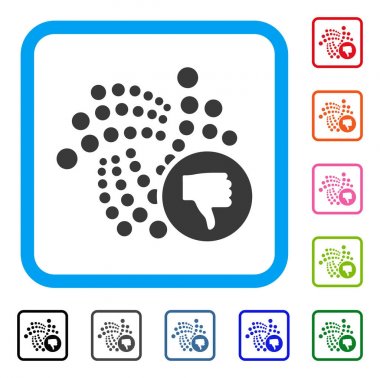 Iota başparmak aşağı çerçeveli simgesi