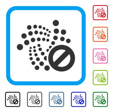 Dur Iota simgesi çerçeveli