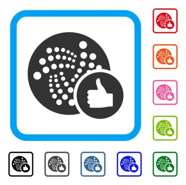 Iota yukarı simgesi çerçeveli