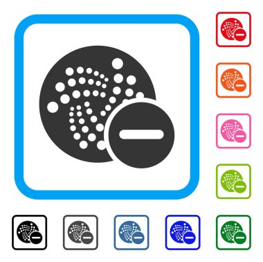 Yasak Iota simgesi çerçeveli