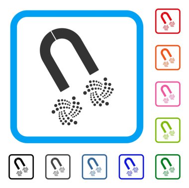 At nalı mıknatıs Iota simgesi çerçeveli