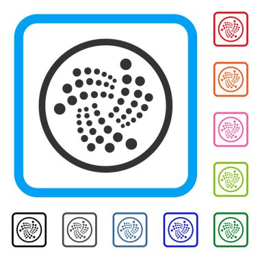 Iota yuvarlak simge çerçeveli