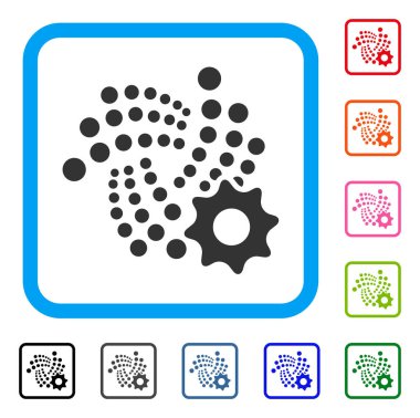 Iota Kur dişli simgesini çerçeveli