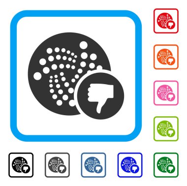 Iota başparmak aşağı çerçeveli simgesi