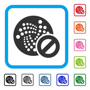 Dur Iota simgesi çerçeveli