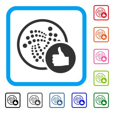 Iota yukarı simgesi çerçeveli