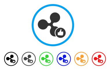 Yuvarlak simge dalgalanma başparmak