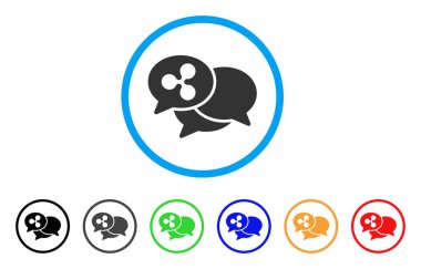 Webinar yuvarlak simge dalgalanma