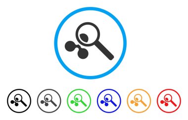 Arama dalgalanma yuvarlak simgesi