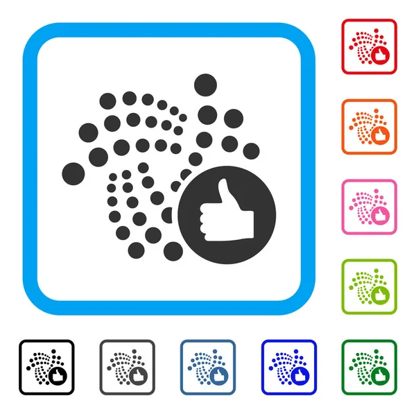 Iota yukarı simgesi çerçeveli