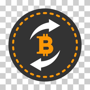 Vektör simge Bitcoin Değiştir