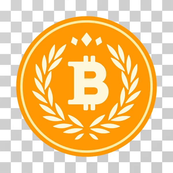 Monety Bitcoin wektor ikona — Wektor stockowy