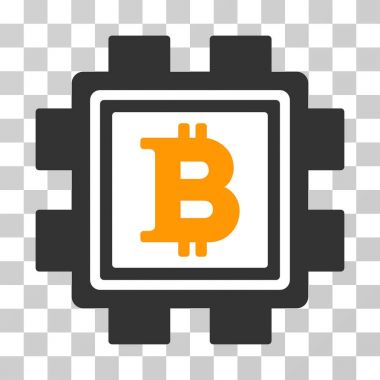Bitcoin araştırma havuzu vektör simgesi