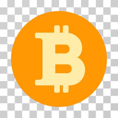Bitcoin sikke vektör simgesi