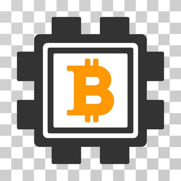 Bitcoin Mining Pool Vector Icon — Stock Vector