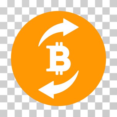 Bitcoin Exchange vektör simgesi