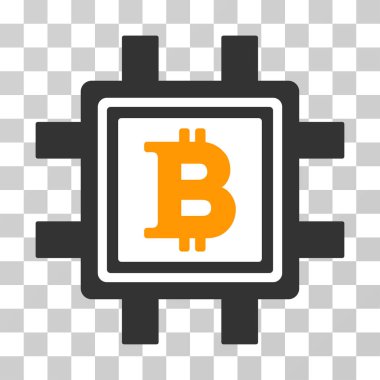 Bitcoin araştırma havuzu vektör simgesi