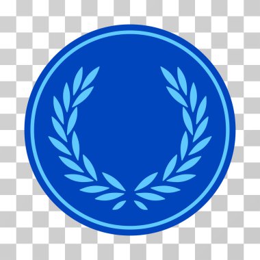 Defne çelengi sikke vektör simgesi