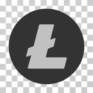 Litecoin vektör simgesi