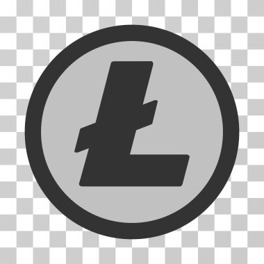Litecoin sikke vektör simgesi