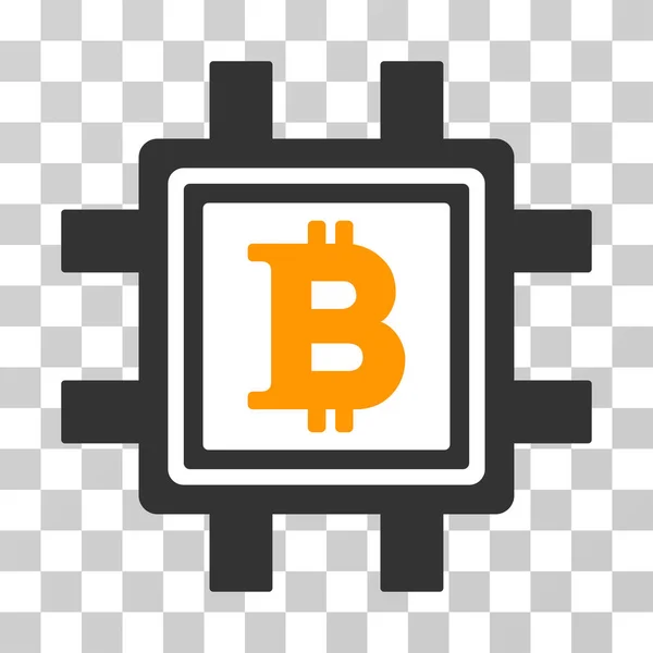 Bitcoin-Mining-Pool-Vektorsymbol — Stockvektor