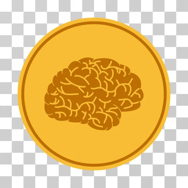 Векторная икона Brain Coin — стоковый вектор