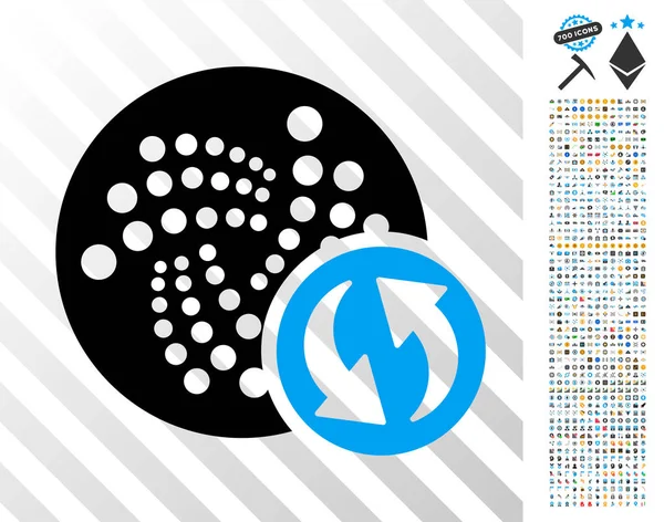 Iota Actualizar icono plano con bonificación — Archivo Imágenes Vectoriales