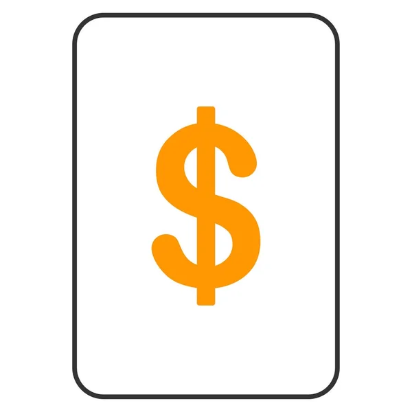 Dolaru hrací karta — Stock fotografie