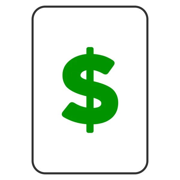 Cartão de Jogo de Dólar — Fotografia de Stock