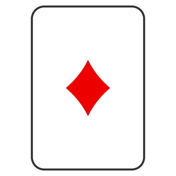 Diamenty własnych kart do gry — Zdjęcie stockowe