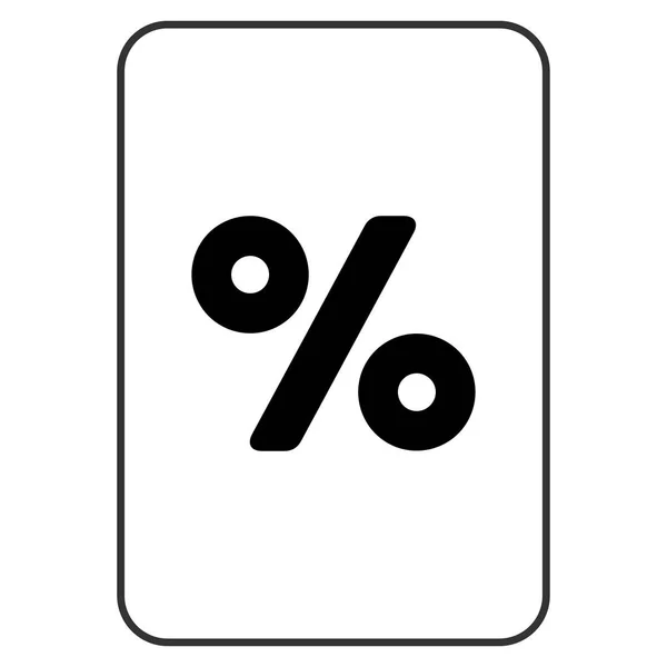 Percent Playing Card — Stock Photo, Image