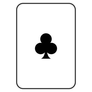 Kulüp takım elbise oyun kağıdı