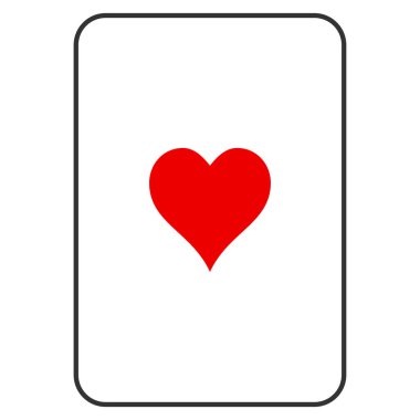 Kalpler takım elbise oyun kağıdı