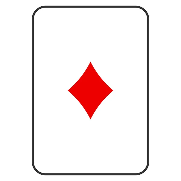 Diamenty własnych kart do gry — Wektor stockowy