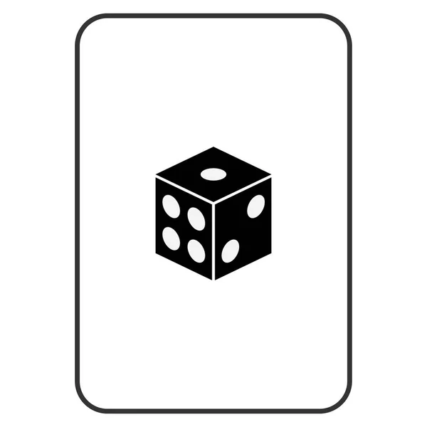 Dados jugando a cartas — Vector de stock