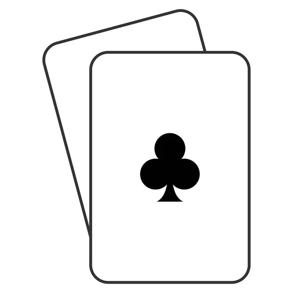 Clubs Suit Playing Cards — Stock Vector