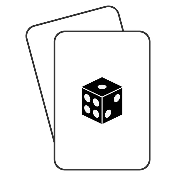 Dés cartes à jouer — Image vectorielle