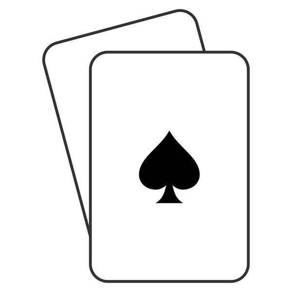 Peaks Suit Playing Cards — Stock Vector