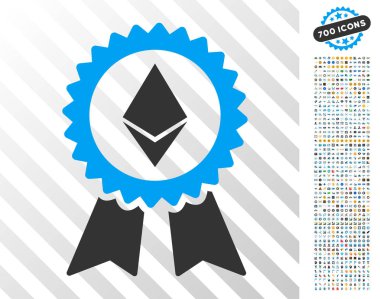 Ethereum Ödülü mühür Bonus simgesiyle düz