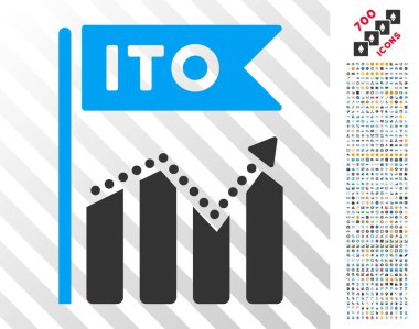 Ito grafik düz simgesini Bonus ile