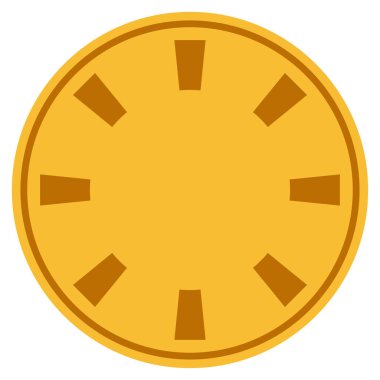 Kumarhane çipi düz simgesi