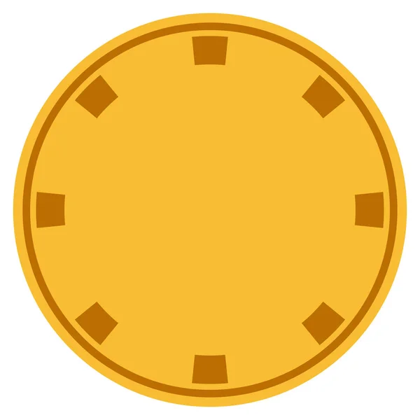 Casino čip plochá ikona — Stockový vektor