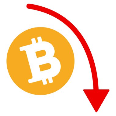 Bitcoin Güz Trend düz simgesi aşağı