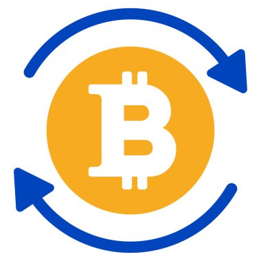 Update Bitcoin düz simgesi