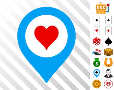 Bonus ile Casino harita işareti simgesi