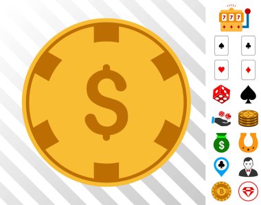 Bonus ile dolar Casino çip simgesi
