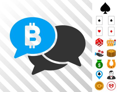 Bitcoin Webinar Bonus ile simgesi mesajları
