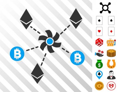 Bonus ile Cryptocurrency Mikser Rotor simgesi