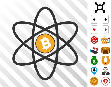 Bonus ile Bitcoin Atom simgesi