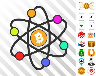 Bonus ile Bitcoin Atom simgesi